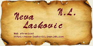 Neva Lasković vizit kartica